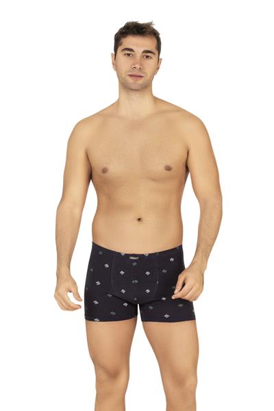 Erkek Pamuklu Likralı Modal Desenli Boxer | 11113