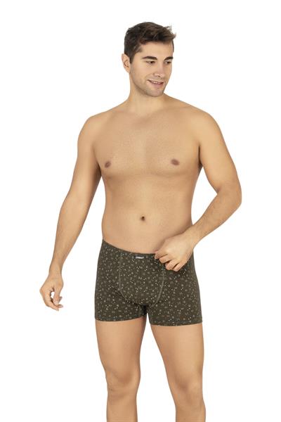 Erkek Pamuklu Likralı Modal Desenli Boxer | 11113