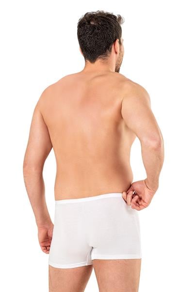 Erkek Pamuklu Modal Boxer | Beyaz K11897