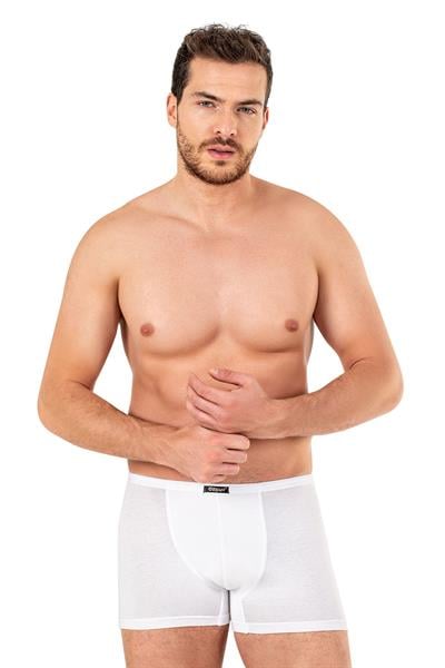 Erkek Pamuklu Modal Boxer | Beyaz K11897