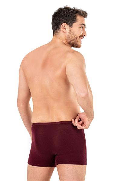 Erkek Pamuklu Modal Boxer | Bordo K11897