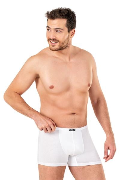 Erkek Pamuklu Modal Boxer | Beyaz K11897