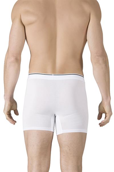 Erkek Penye Likralı Pamuklu Boxer | Beyaz K11314