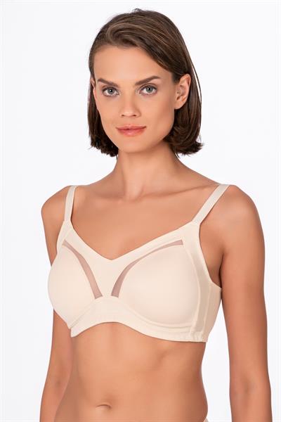 	Kadın Tül Detay Toparlayıcı Sütyen | Ten 706