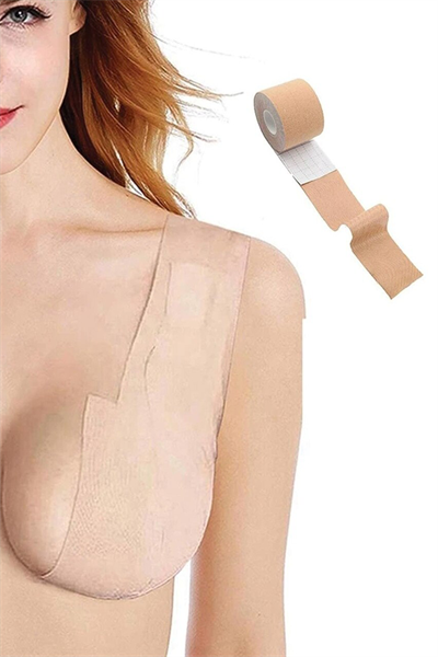 Gögüs Ucu Kapatıcı Gizleyici, Dikleştirici ve Şekillendirici Yapışkanlı Bant