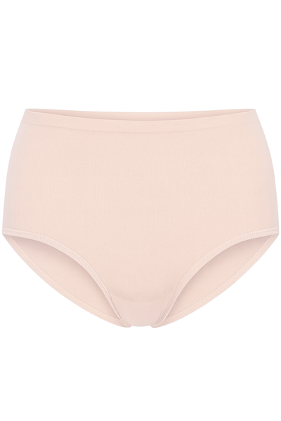 Kadın Bambu Kumaş Yüksek Bel Külot | Ten 2572