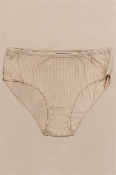 Kadın Fitilli Ribana Pamuklu Bato | Siyah 1025