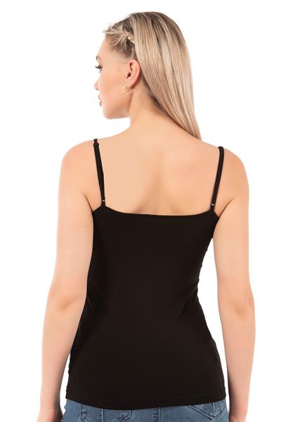 Kadın İp Askılı Modal Atlet | Siyah 26954