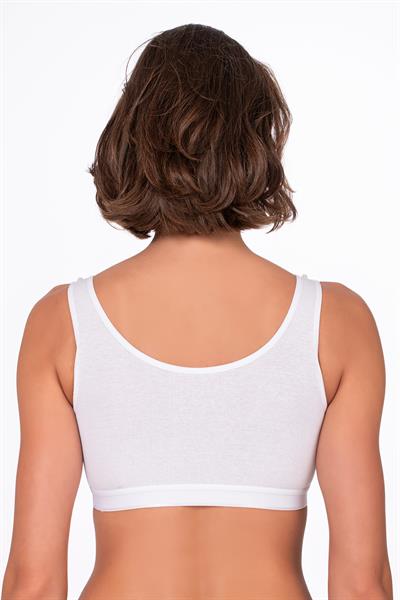 Kadın Kaşkorse Sporcu Sütyen | Beyaz 5017
