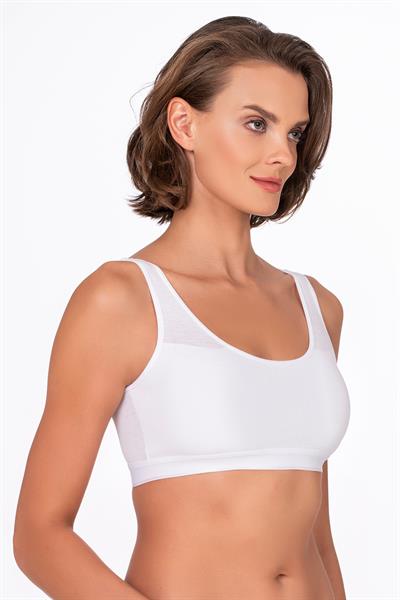 Kadın Kaşkorse Sporcu Sütyen | Beyaz 5017