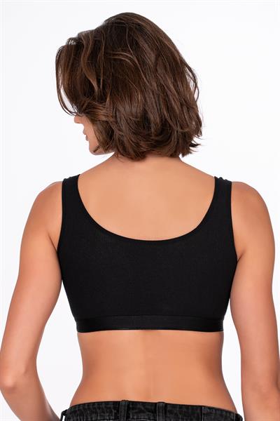 Kadın Kaşkorse Sporcu Sütyen | Siyah 5017