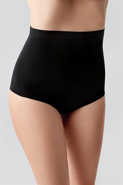 Kadın Lazer Kesim Yüksek Bel Slip Korse | Siyah 9208