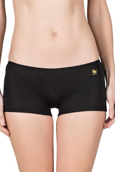 Kadın Modal Pamuklu Yumuşak Boxer Şort | Siyah K23920
