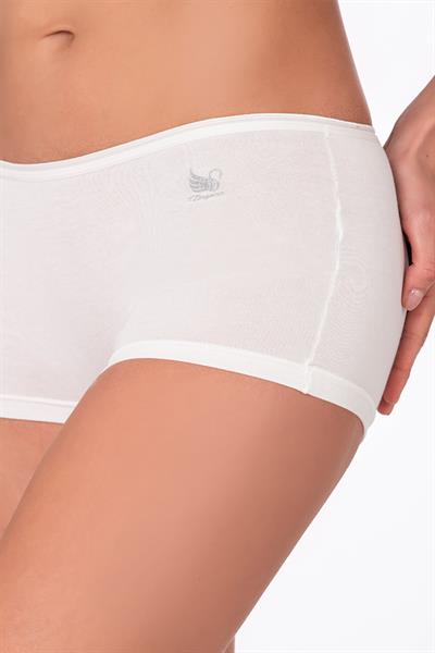 Kadın Modal Pamuklu Yumuşak Boxer Şort | Ekru K23920