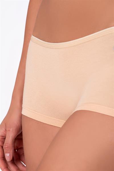 Kadın Modal Pamuklu Yumuşak Boxer Şort | Ten K23920