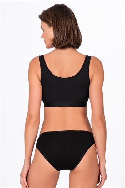 Kadın Pamuklu Modal Slip Külot | Siyah K23924