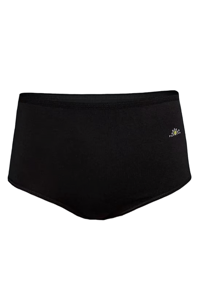 Kadın Pamuklu Yüksel Bel Modal Külot | Siyah 1851