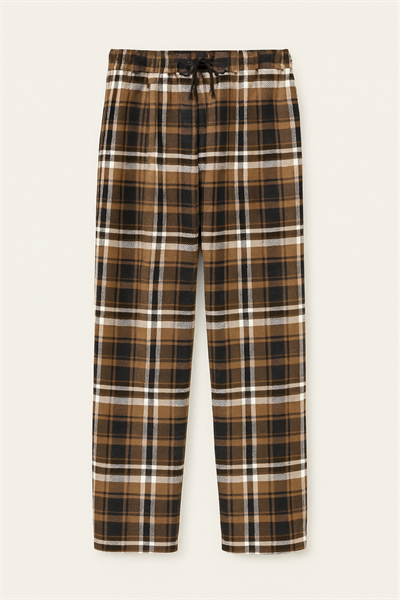 Kadın Süet Pijama Tek Alt | Kahve