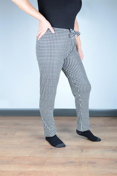 Kadın Süet Pijama Tek Alt | Kırmızı Siyah