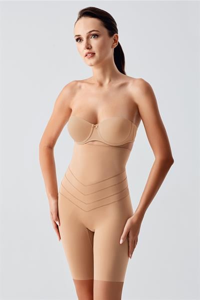 Kadın Yüksek Bel Şort Korse | Ten 9604