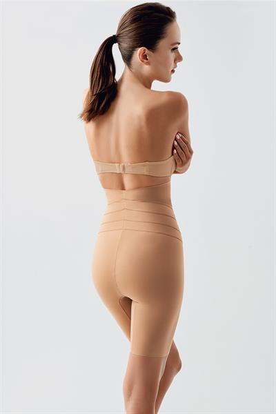 Kadın Yüksek Bel Şort Korse | Ten 9604