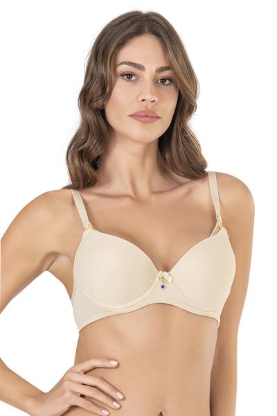 Kaplı Balenli Emzirme Sütyeni | Ten 3628