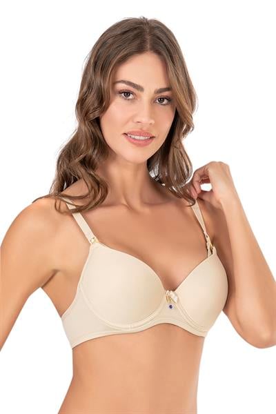 Kaplı Balenli Emzirme Sütyeni | Ten 3628