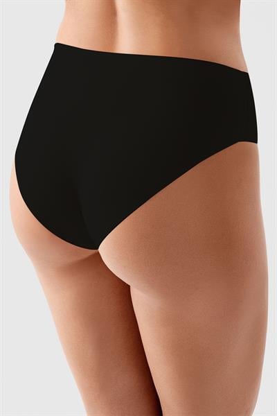 Kadın Lazer Kesim Mikro Modal Seamless Külot | Siyah 9203