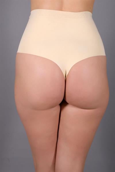 Lazer Kesim Yüksek Bel String | Ten 9206