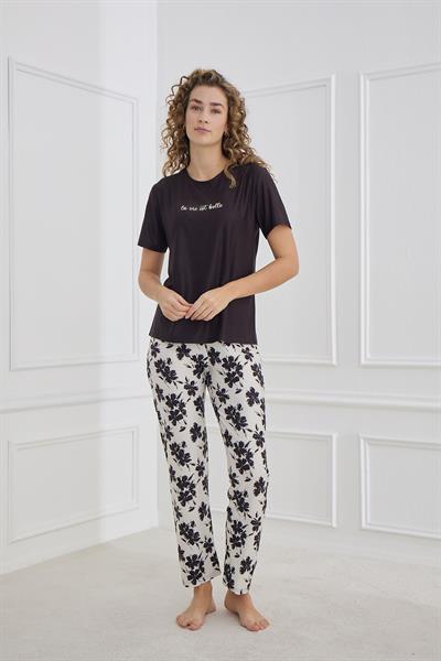 Marla Kadın  Bisiklet Yaka Pijama Takım | 30102