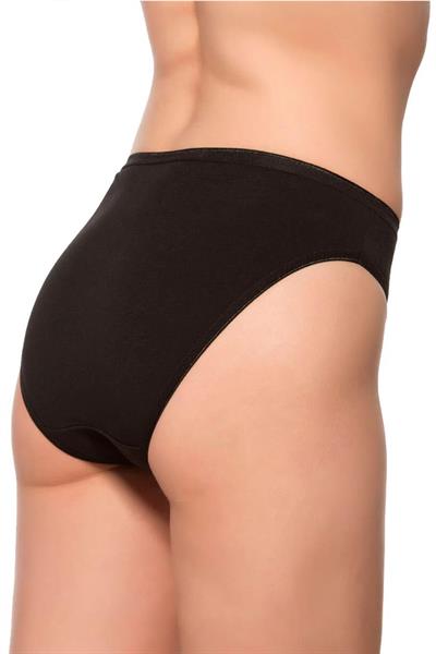 Pamuklu Likralı Süprem Slip Külot | Siyah K6120