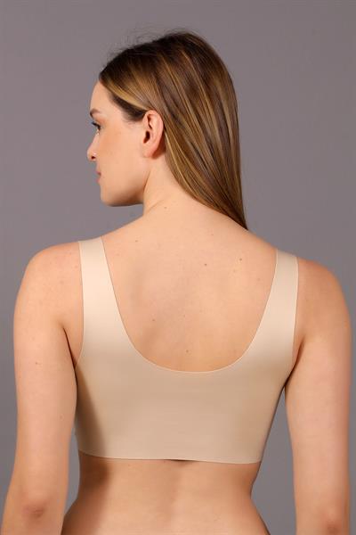 Desteksiz Pedli Lazer Kesim  Sütyen | Ten 6125