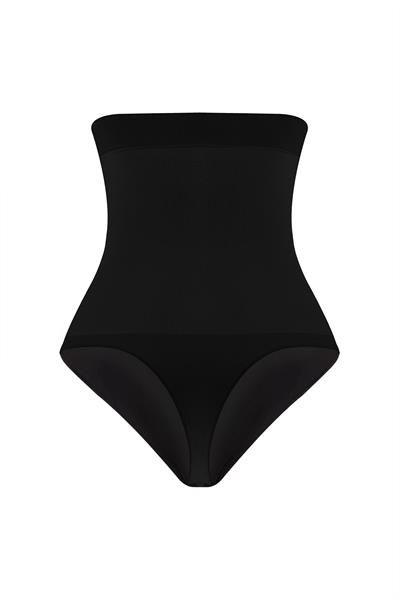 Yüksek Bel Inceltici Etkili String Korse | Siyah1025