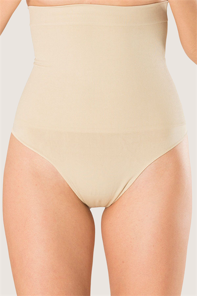 Yüksek Bel Inceltici Etkili String Korse | Ten 1025