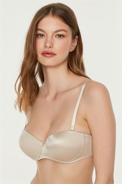 Çıkarılabilir Askılı Destekli Straplez Sütyen | Ten 7055