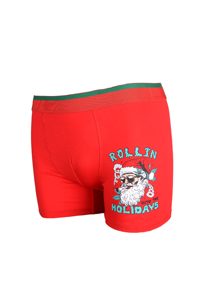 Yılbaşı Temalı Erkek Boxer - Sıcacık Bir Yeni Yıl Şıklığı!