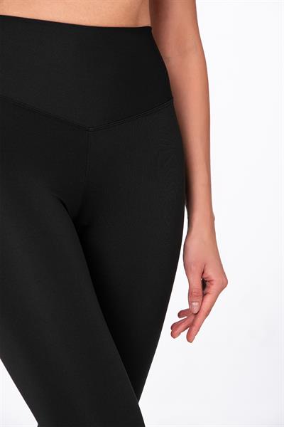 Yüksek Bel Spor Tayt | Siyah