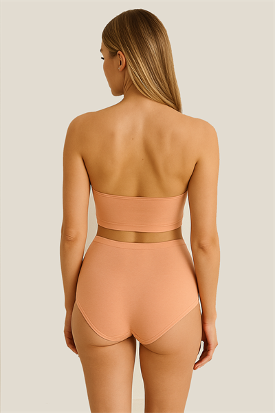 Yüksek Bel Toparlayıcı Modal Külot | Ten 4364