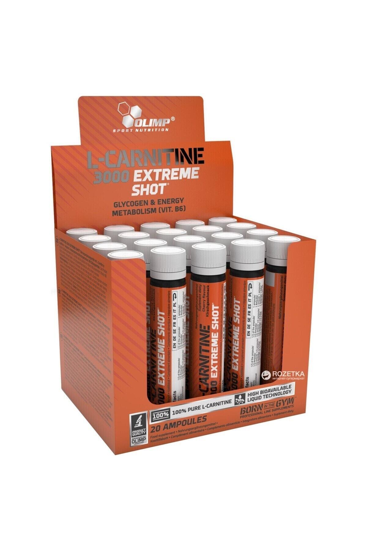 L-Carnitine 3000 Shot 20 Ampül-Karnitin
