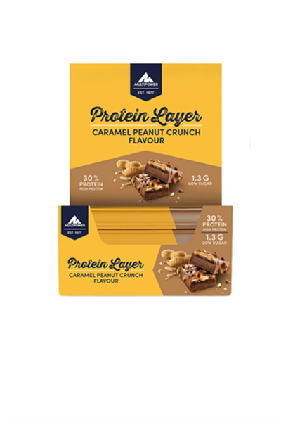 Multipower Protein Layer Karamel Yer Fıstığı Protein Bar 50 Gr x 18 Adet