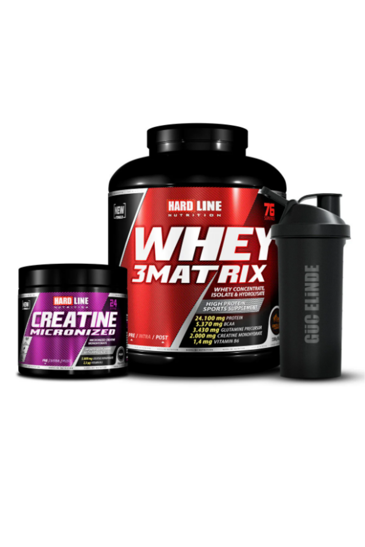 Hardline Whey Matrix 2300GR - Creatine 120GR Set 