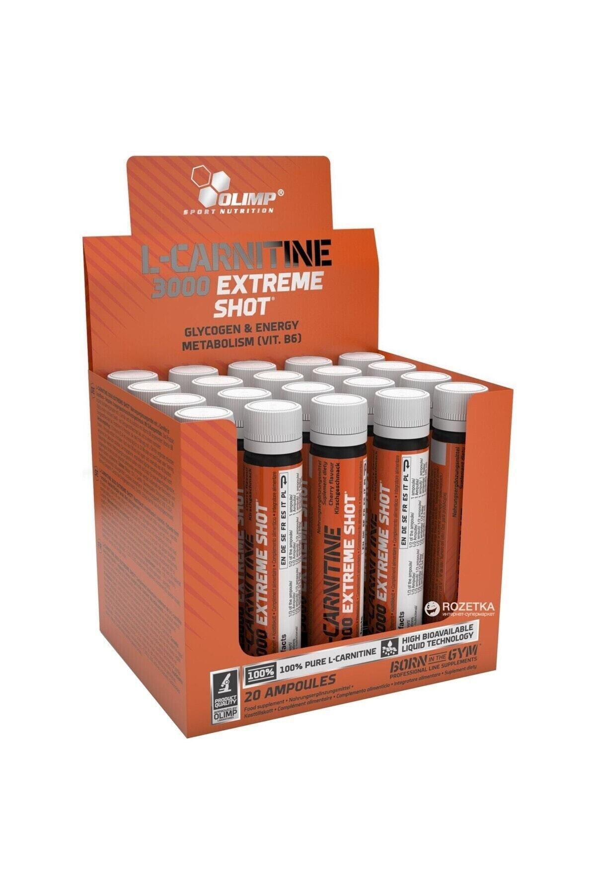 L-Carnitine 3000 Shot 20 Ampül-Karnitin