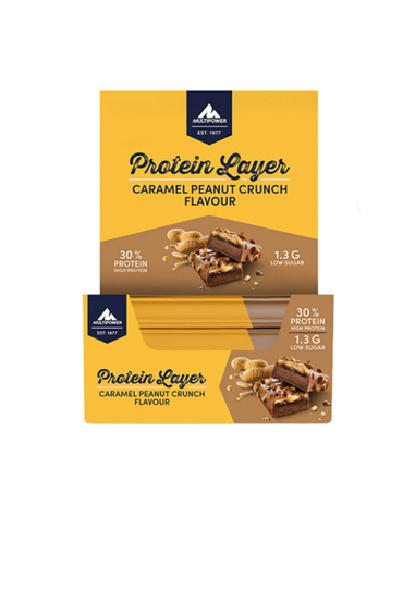 Multipower Protein Layer Karamel Yer Fıstığı Protein Bar 50 Gr x 18 Adet