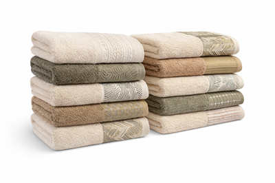 %100 Pamuk 10lu Set El Havlusu (50x90 cm)