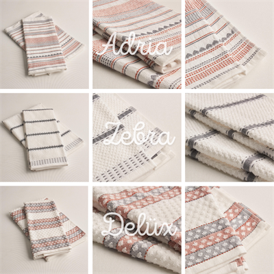 %100 Pamuk Mutfak Havlusu 2li Set 3 Adet (40x60 cm)