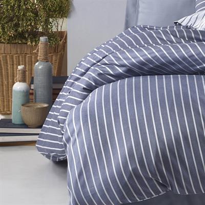Bamboo Saten Çift Kişilik Nevresim Takımı - Mavi