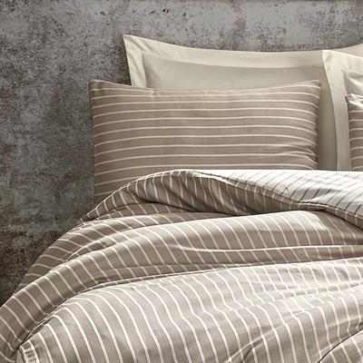 Bamboo Saten Çift Kişilik Nevresim Takımı - Vizon
