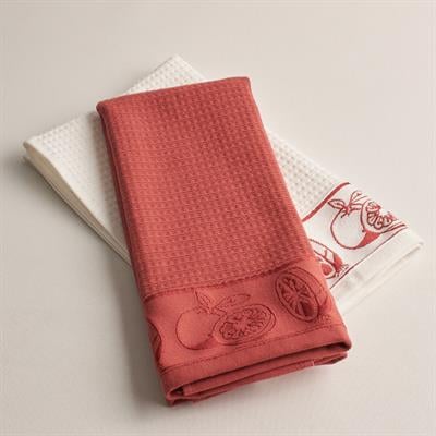 %100 Pamuk Helena Jakarlı Mutfak Havlusu 2li Set (40x60 cm)