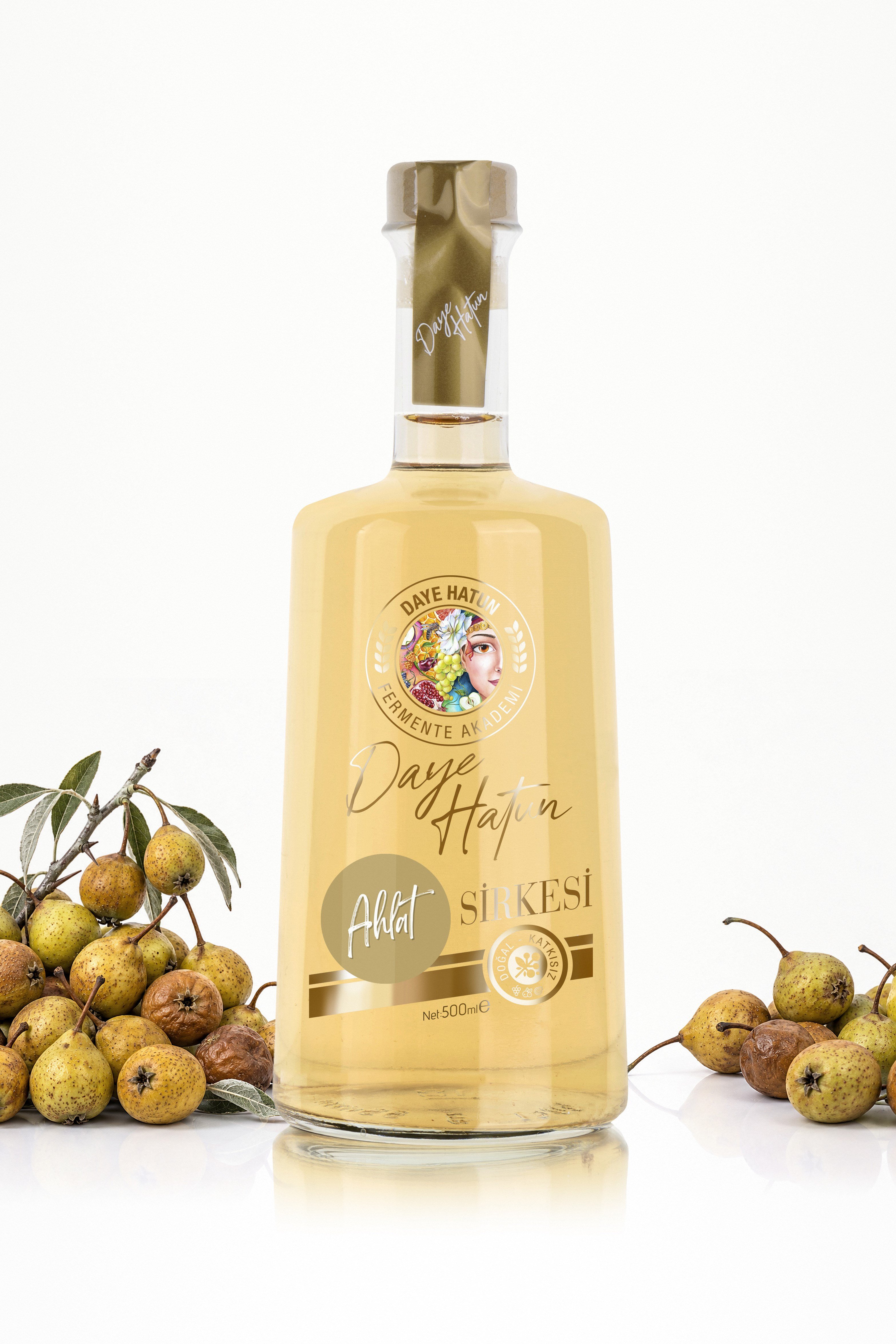 Ahlat Sirkesi / Wild Pear Vinegar (Doğal Fermente Canlı Sirke / Nat. Fermented / 500 mL)