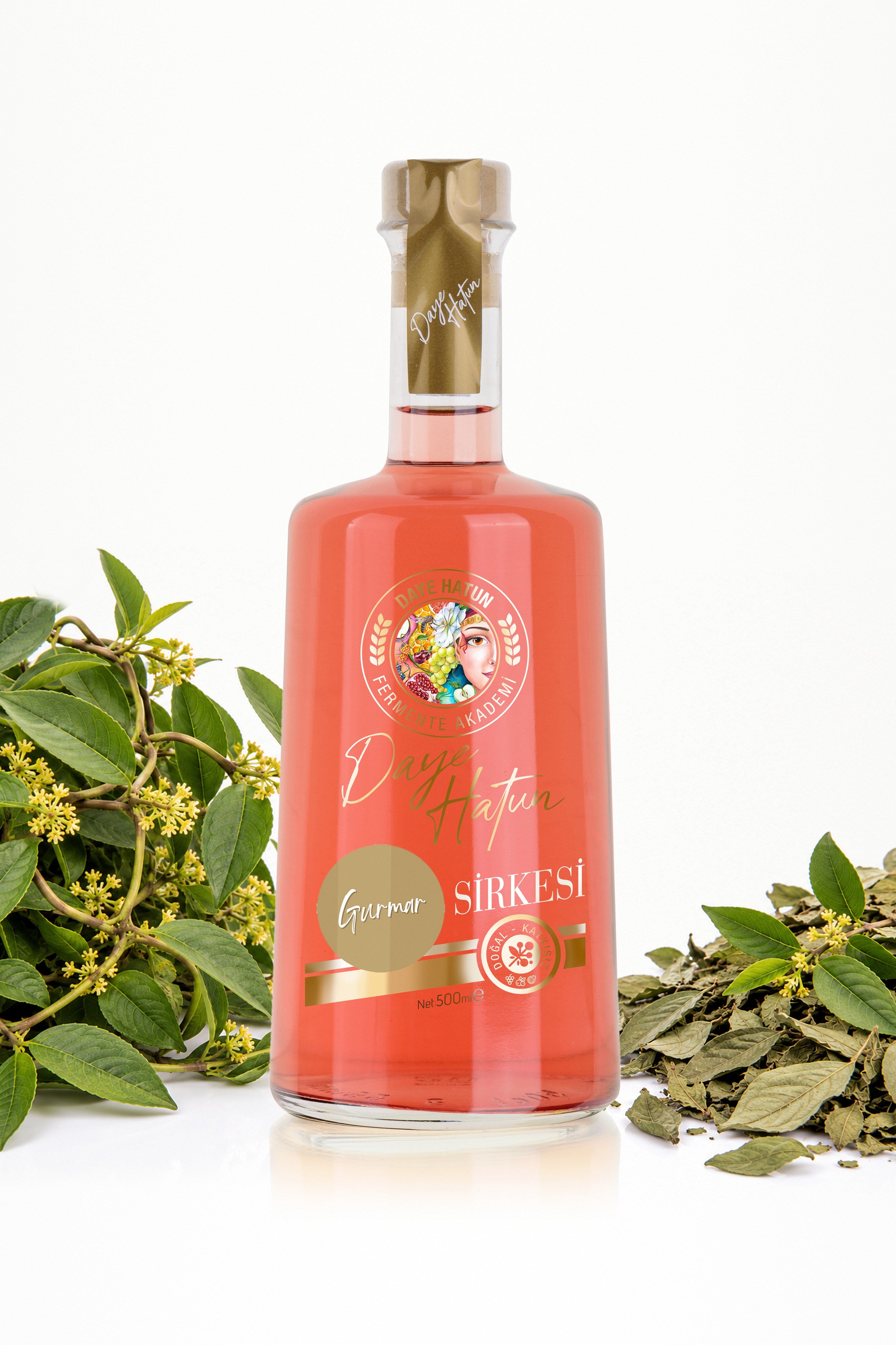 Gurmar Sirkesi / Gymnema Sylvestre Vinegar (Doğal Fermente Canlı Sirke / Nat. Fermented / 500 mL)